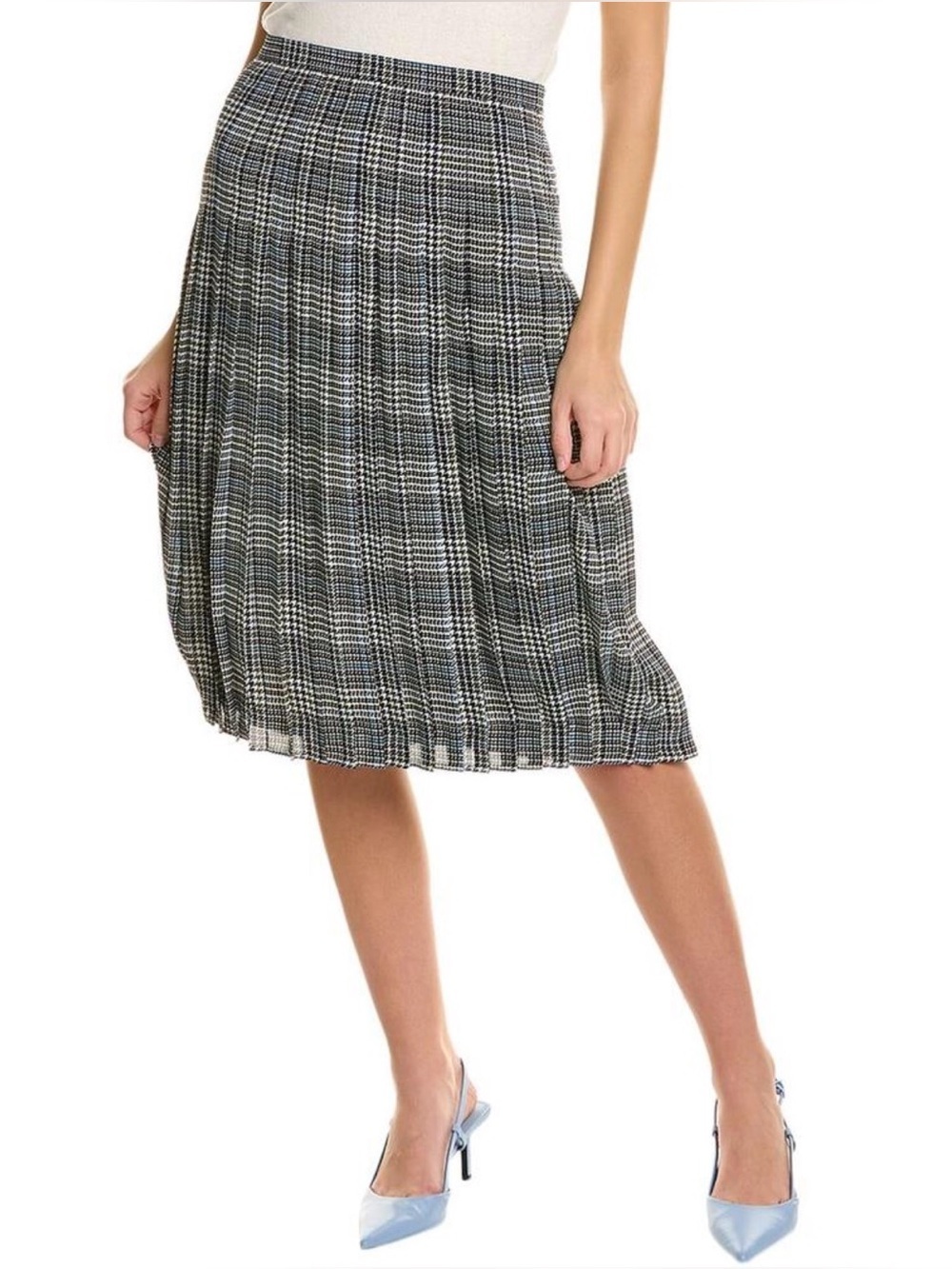 Women’s Brooks Brothers Plaid Pleated Midi Skirt Size 2 NWT